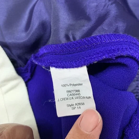 J. Crew Women's Purple Shorts, Size 8 - Picture 5 of 5